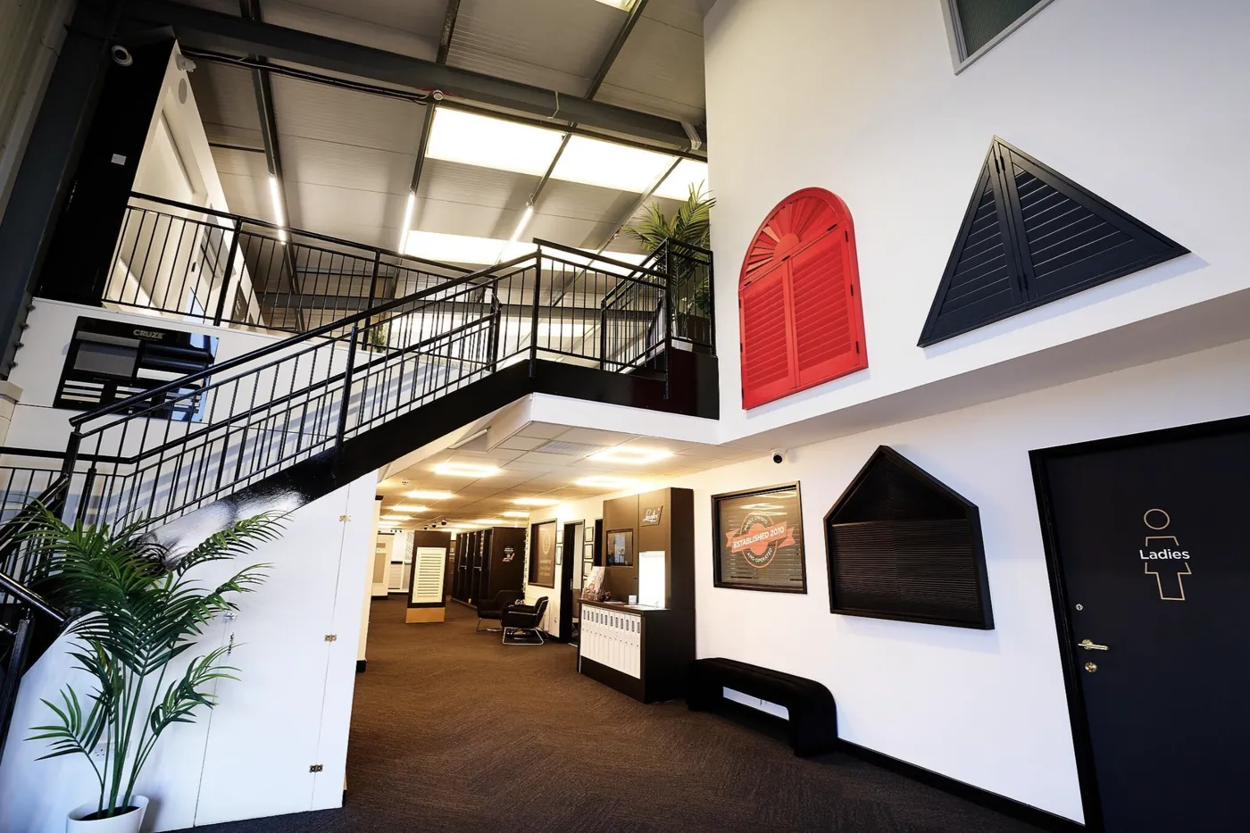 Charles Faraday and Just Blinds Cannock showroom